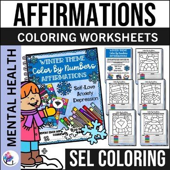 Winter Mental Health Awareness Color Affirmation - Anxiety Depression Counseling