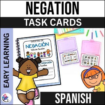 NEGATION Task Cards - Emotions Behaviors Routines Road Safety - SPANISH VERSION