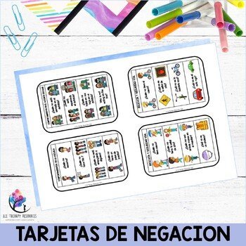 NEGATION Task Cards - Emotions Behaviors Routines Road Safety - SPANISH VERSION - Image 3