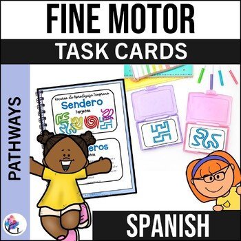 FINE MOTOR TASK CARDS PATHWAYS HANDWRITING Occupational Therapy Resource SPANISH