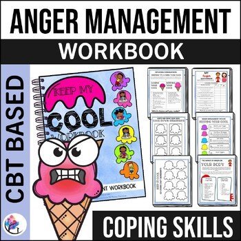 ANGER MANAGEMENT Worksheets & Workbook - Impulse Control Activities Keep My Cool