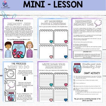 GRIEF AND LOSS MEMORY JAR - Coping with Death Grief Activities Lesson - Image 3