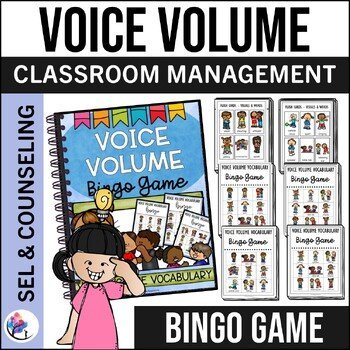 Voice Volume Vocabulary BINGO GAME - Fun Activity - Tone of Voice - Just Print
