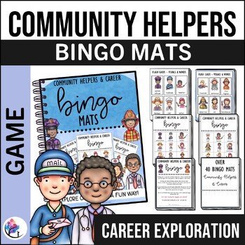 Community Helpers Bingo Game - Occupation and Career Counseling Game
