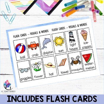 Summer Themed Vocabulary Language Bingo Game - End of Year Activity - Image 4