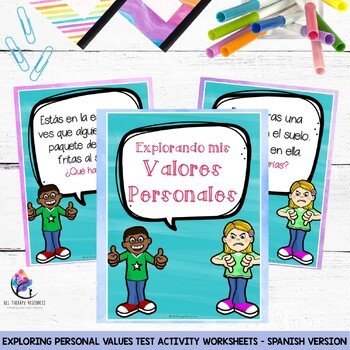 Exploring Personal Values Test Activity Worksheets - SPANISH VERSION - Image 2
