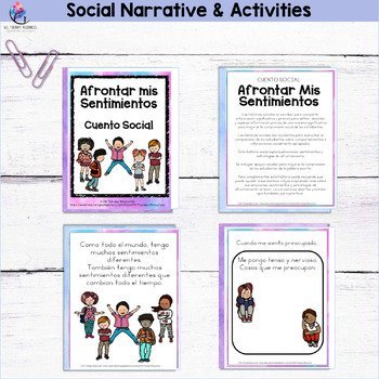 My Coping with Feelings Book - Social Narrative & Activities - SPANISH VERSION - Image 3
