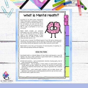 FREEBIE | What is Mental Health? | Section 1 of 6 | Counseling Curriculum - Image 4
