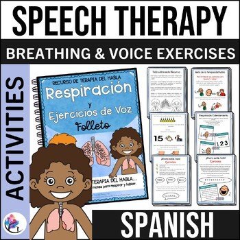 SPEECH THERAPY ACTIVITIES - Breathing Exercises & Voice Exercises SPED - SPANISH
