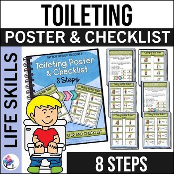 Toilet Training Poster & Checklist - Visual Supports for Personal Hygiene Autism