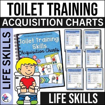 Toilet Training Skills Acquisition Charts | Learning to go to the toilet | OT