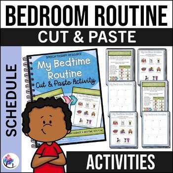 My Bedtime Routine Activity Worksheet | Visual Supports for Bedtime Autism