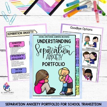 Separation Anxiety Portfolio for School Transitions - Going to School & Worries - Image 2