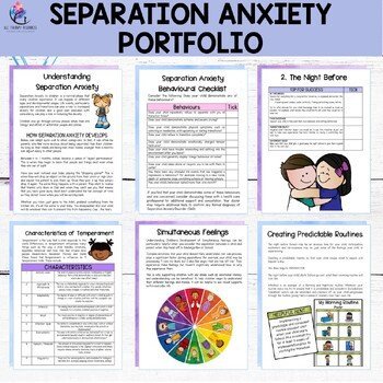 Separation Anxiety Portfolio for School Transitions - Going to School & Worries - Image 3