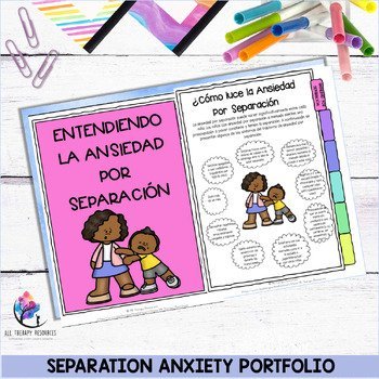 SEPARATION ANXIETY PORTFOLIO | Going to School & Worries - SPANISH VERSION - Image 4