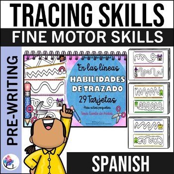 Tracing Task Cards for Early Learners - Fairy Tale Theme - SPANISH VERSION