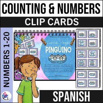 Winter Math Activities for Preschool | Addition Counting - SPANISH VERSION