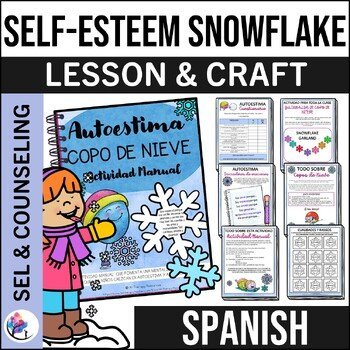 WINTER COUNSELING LESSON SelfEsteem Social Emotional Learning Activities SPANISH