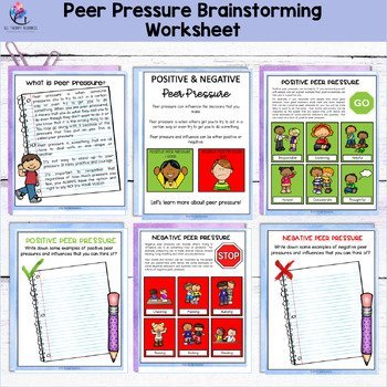 PEER PRESSURE Lesson Workbook I Red Ribbon Week I Social Skills Friendship - Image 3