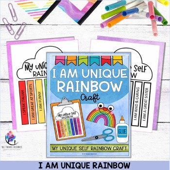 MY UNIQUE RAINBOW CRAFT | SEL I Back to School I Diversity - FREEBIE - Image 2