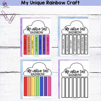 MY UNIQUE RAINBOW CRAFT | SEL I Back to School I Diversity - FREEBIE - Image 3