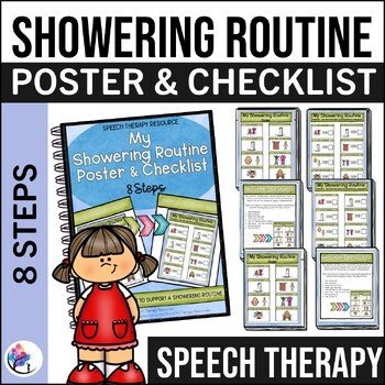 My Showering Routine Poster & Checklist | Going to Bed Visual Supports | Autism