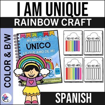MY UNIQUE RAINBOW CRAFT and Bulletin Board | SEL I Diversity - SPANISH VERSION