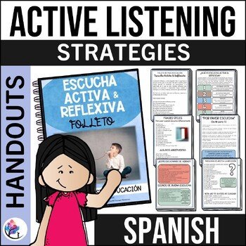 REFLECTIVE & ACTIVE LISTENING Handout - School Counseling - SPANISH VERSION