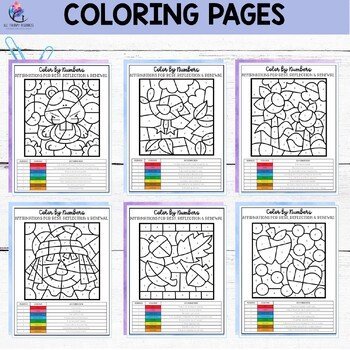 FALL SEL Color by Numbers - Fall Coloring Pages Counseling Activities Fall Craft - Image 3