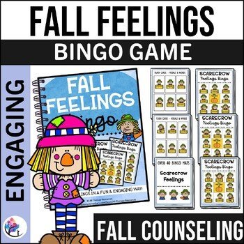 FALL COUNSELING ACTIVITIES - Feelings Bingo Social Emotional Learning Activities