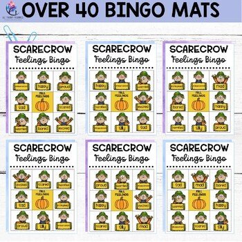 FALL COUNSELING ACTIVITIES - Feelings Bingo Social Emotional Learning Activities - Image 3
