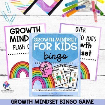 GROWTH MINDSET BINGO GAME I Fixed vs Growth Mindset SEL Activity for Students - Image 2