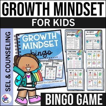 GROWTH MINDSET BINGO Game - Growth and Fixed Mindset