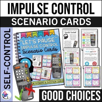 IMPULSE CONTROL ACTIVITIES & Impulse Control Worksheets Impulsivity Scenarios