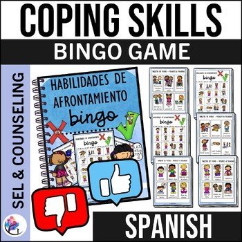 HELPFUL & UNHELPFUL COPING SKILLS Bingo - Counseling Activity - SPANISH VERSION