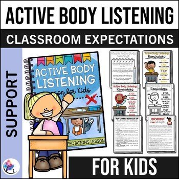 ACTIVE BODY LISTENING Lesson for Kids - Behavior Classroom Management