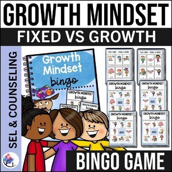 GROWTH MINDSET - Bingo Game - Social Emotional Learning Activities - Counseling