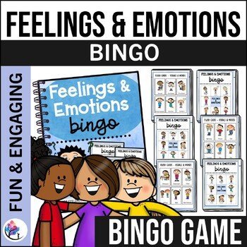 FEELINGS & EMOTIONS - Bingo Game - Social Emotional Learning SEL
