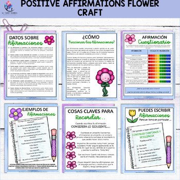 GROWTH MINDSET Positive Affirmations Love Bee Craft Activity - SPANISH VERSION - Image 3