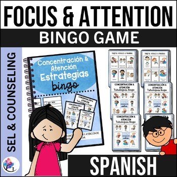 FOCUS & ATTENTION STRATEGIES - Bingo Game - SEL - SPANISH VERSION