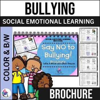 BULLYING Counseling Brochure for Kids - SEL School Counselor Resource