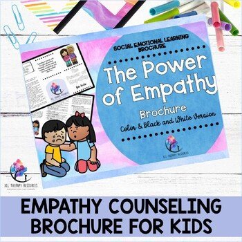EMPATHY Counseling Brochure for Kids - SEL School Counselor Resource - Image 2