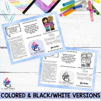 EMPATHY Counseling Brochure for Kids - SEL School Counselor Resource - Image 4