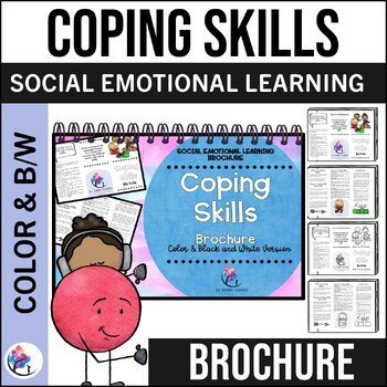 COPING SKILLS Counseling Brochure for Kids - SEL School Counselor Resource