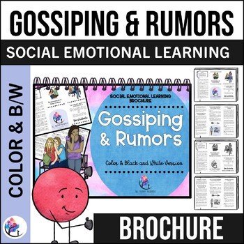 GOSSIPING & RUMORS Counseling Brochure for Kids - SEL School Counselor Resource