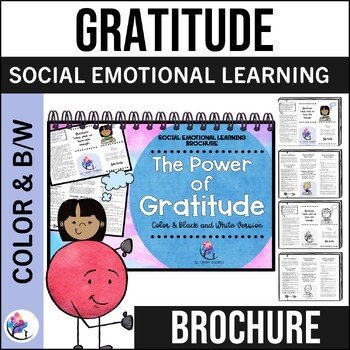 GRATITUDE Counseling Brochure for Kids - SEL School Counselor Resource