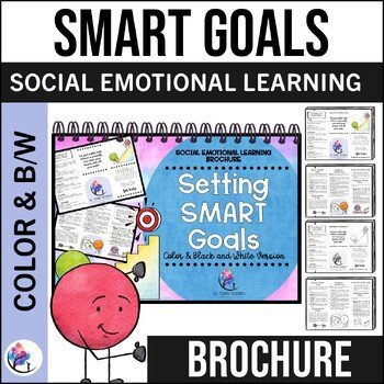 SMART GOALS Brochure for Kids - SEL School Counselor Resource