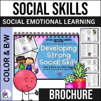 SOCIAL SKILLS BROCHURE - School Counseling Brochure - SEL Counselor Resource