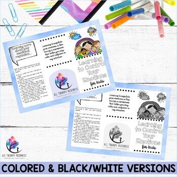 EMOTIONAL REGULATION BROCHURE - Learning to control your emotions & feelings - Image 4