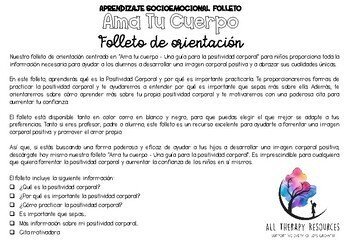 LOVE YOUR BODY - Body Positivity Brochure - SEL - SPANISH VERSION - Image 2
